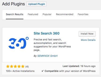 install ss360 wordpress plugin